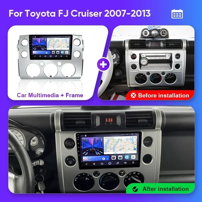 MAMSM Car Radio For Toyota FJ Cruiser J15 2006-2020 Android 13 Multimedia Video Player Carplay Auto Stereo Head Unit intelligent