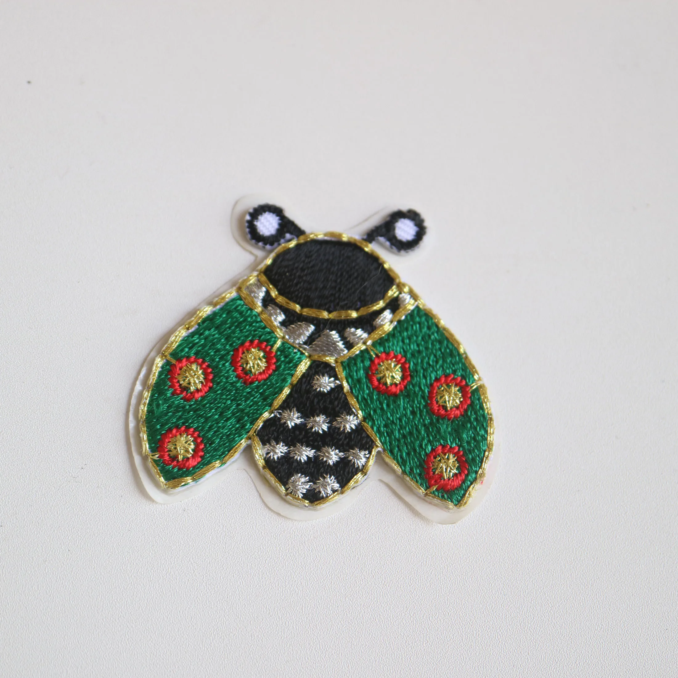 5pc ファッションてんとう虫カブトムシ昆虫パッチ衣料用電話 - Embroidery Lady Bug のレビューと価格