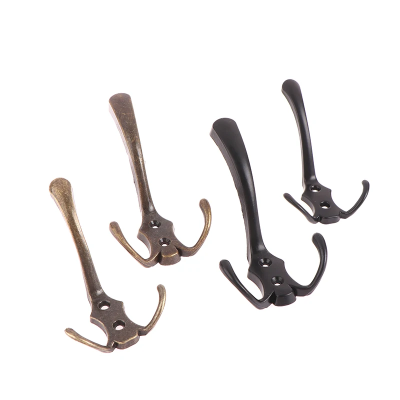 For Bedroom Clothes Entryway Furniture Zinc Alloy Coat Hook 3 Hooks Coat Hook Wall Mounted Robe Clothes Rack Hat Wall Hanger