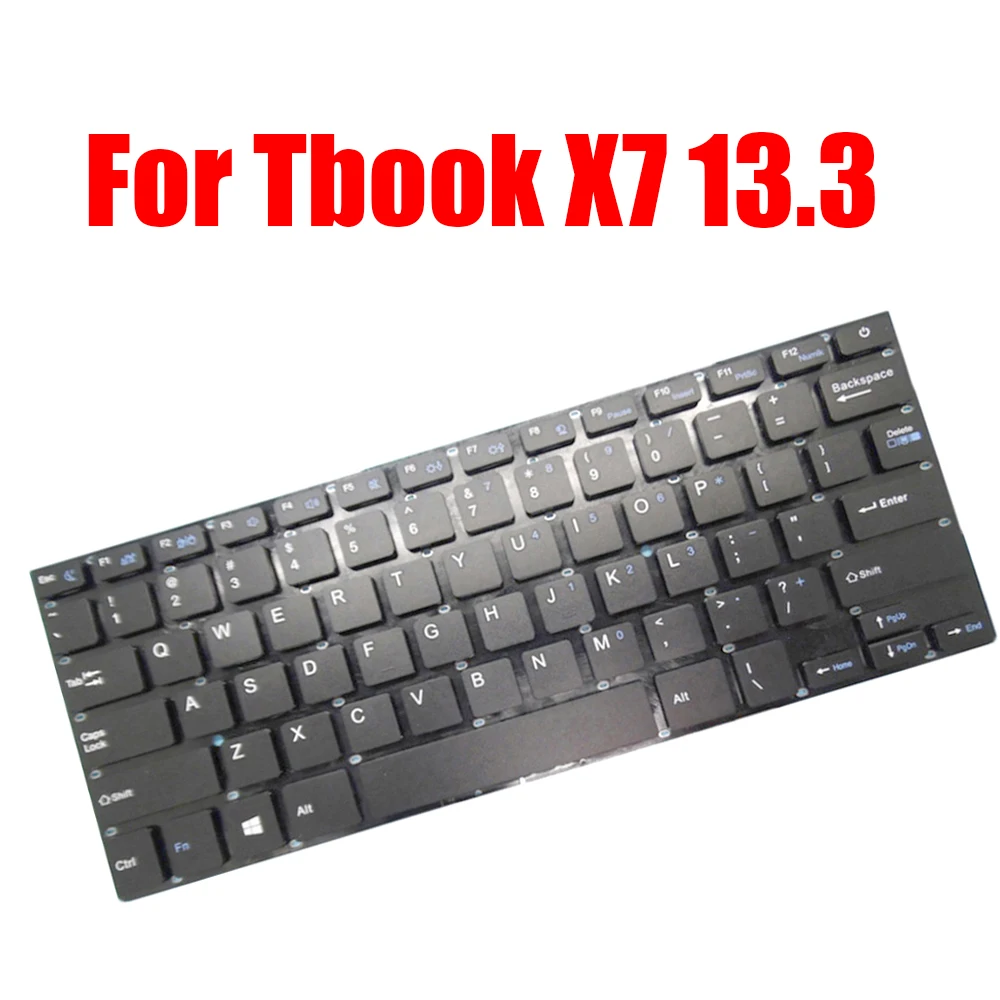 

English US For T-bao For Tbook X7 13.3 Replacement Laptop Keyboard Black Without Frame
