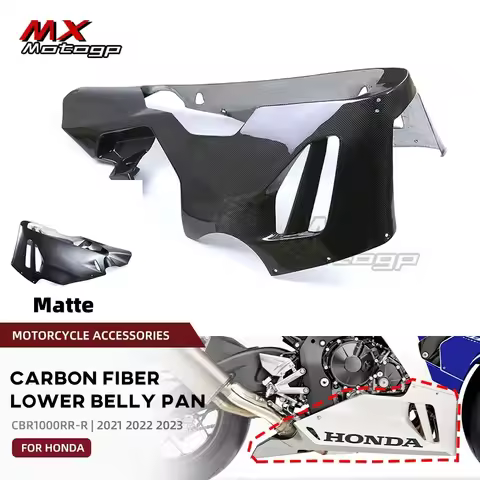 Carbon Fiber Lower Belly Pan For HONDA CBR1000RR-R CBR 1000RRR Fireblade SP 2021-2023 Motorcycle Engine Side Panels Fairings
