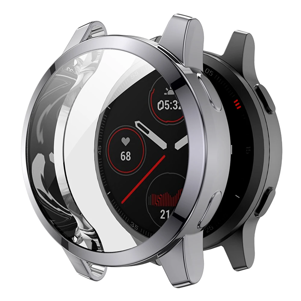 Accessories Shell Full Coverage Case TPU Screen Protector Protective For Garmin Venu 2/2S Vivoactive 4/4S