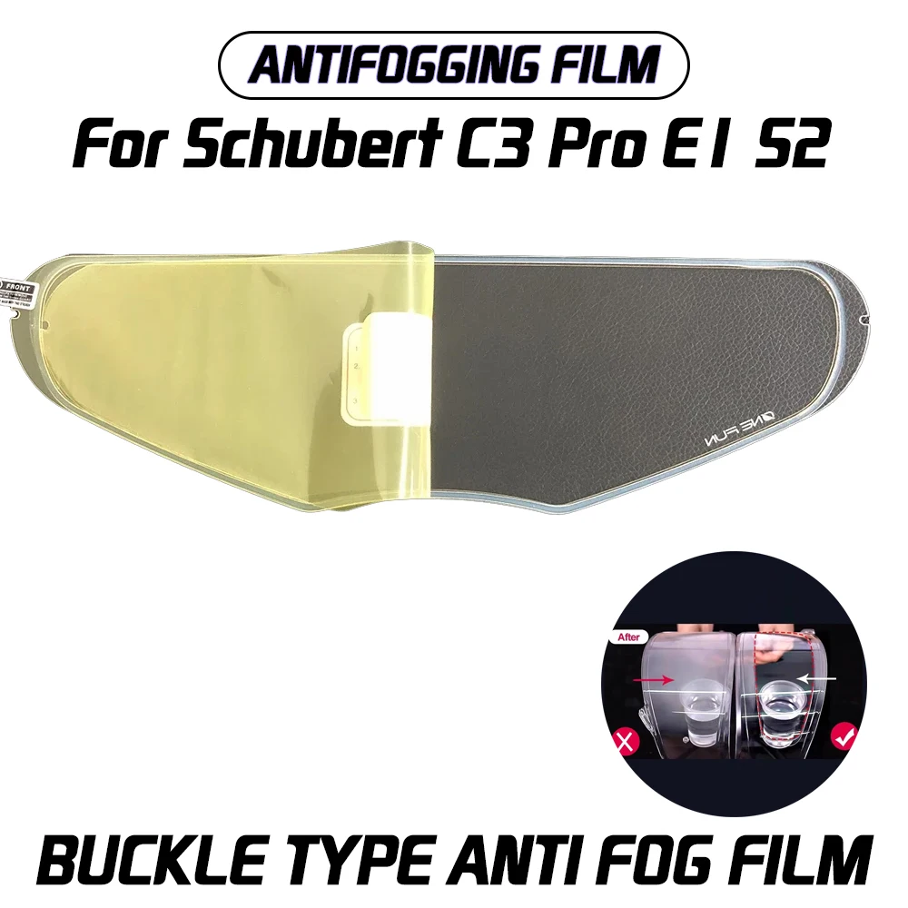 Para Schubert C3 Pro E1 S2 casco de motocicleta modificación máscara lente kit de película antiniebla