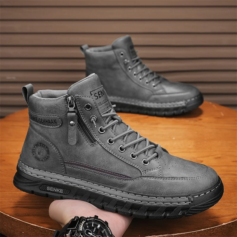 

Удобная легкая противоскользящая обувь на плоской подошве, осень 2023, новая мужская повседневная обувь, однотонные дышащие мужские кроссовки