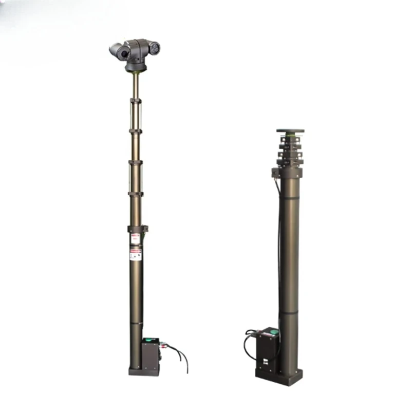 

High quality aluminum alloy vehicle electric mast mobile telescopic antenna electric telescopic rod with tripod