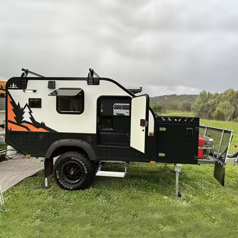 Customized Hot Sale RV Mobile House Offroad Camper Trailer Hard Top caravan for Sale OEM