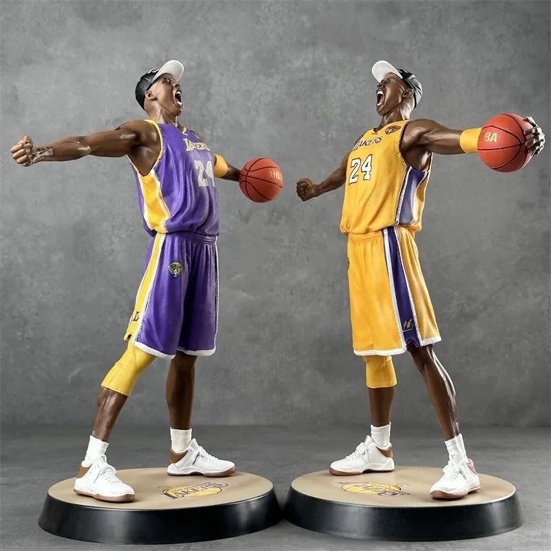 Estátua Colecionável do Jogador de Basquete Kobe da NBA, Modelo de Figurinha, Presente, Boneco de Basquete Kobe com Rugido Zangado, Peça de Exibição