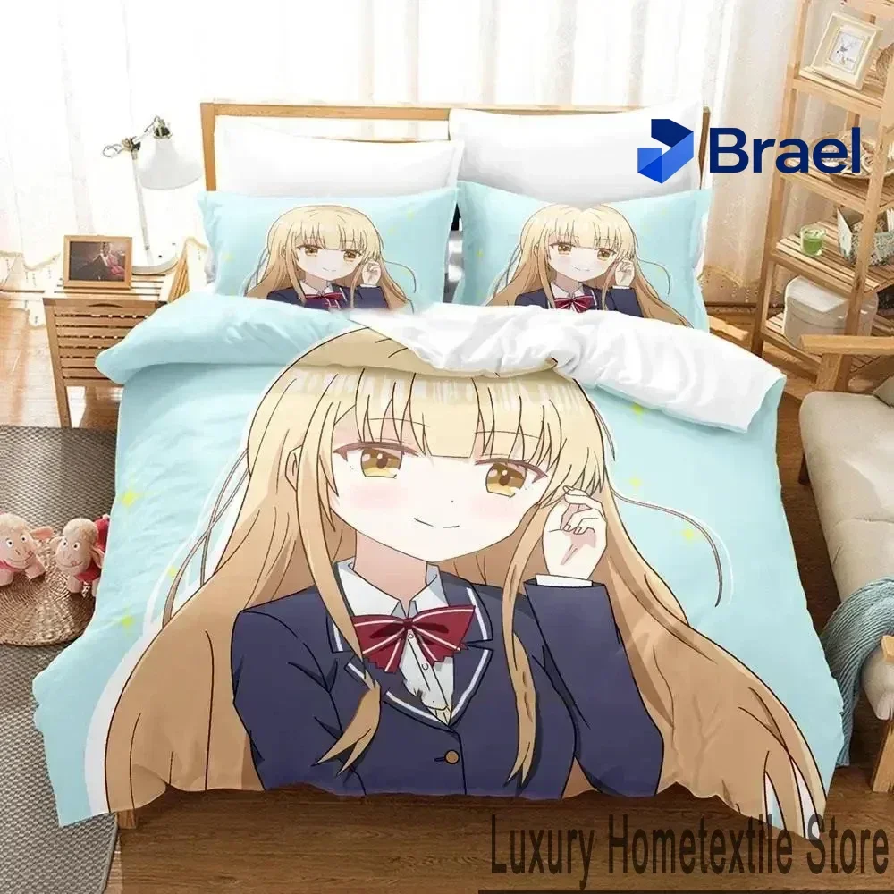 Exquisite The Angel Next Door Spoils Me Rotten Anime Bedding Set Duvet Cover Bed Set Quilt Cover Pillowcase Comforter king Queen