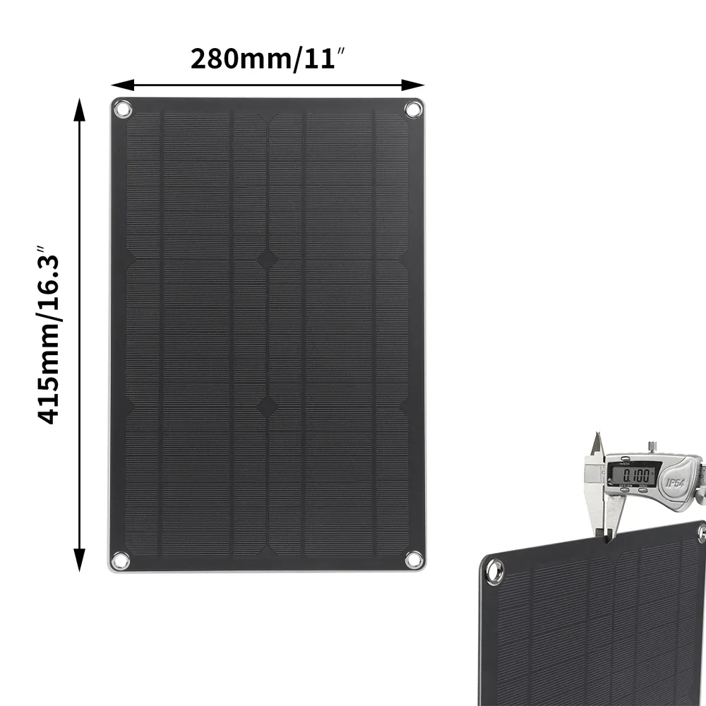20W Solar Panel Kit Car Caravan Boat Motorcycle RV Battery Trickle Charger Solar Powered Maintainer For 12V Lead Acid Battery