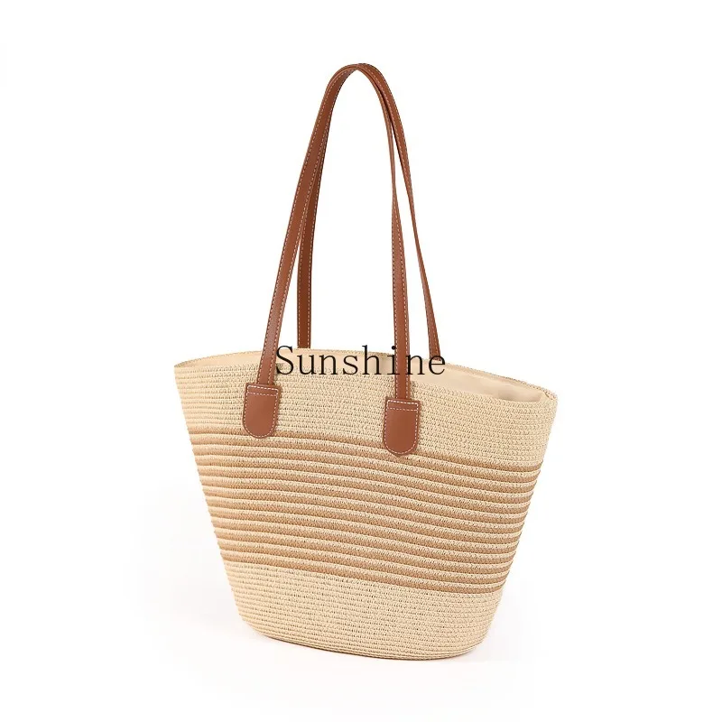 Woven Versatile Shoulder Casual Large Capacity Underarm Women's Bag