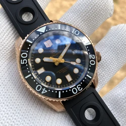 STEELDIVE Bronze Dive Watch Japan NH35 Mechanical CuSn8 Solid Bronze Ceramic Bezel 300M Waterproof SD1968S Men Diving Watch