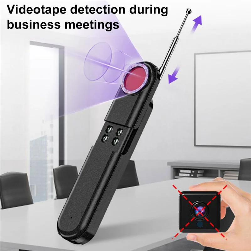 

BAAE Portable LED RF Wireless High Sensitivity Anti- Cameras Finder For Listening & Surveillance Devices