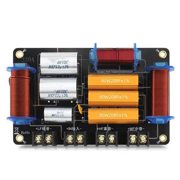 

Discount Three-Way 800W Professional Speaker High Power Splitter 900Hz/3600Hz Stage Home Theater 3-Unit Audio Crossover Filter