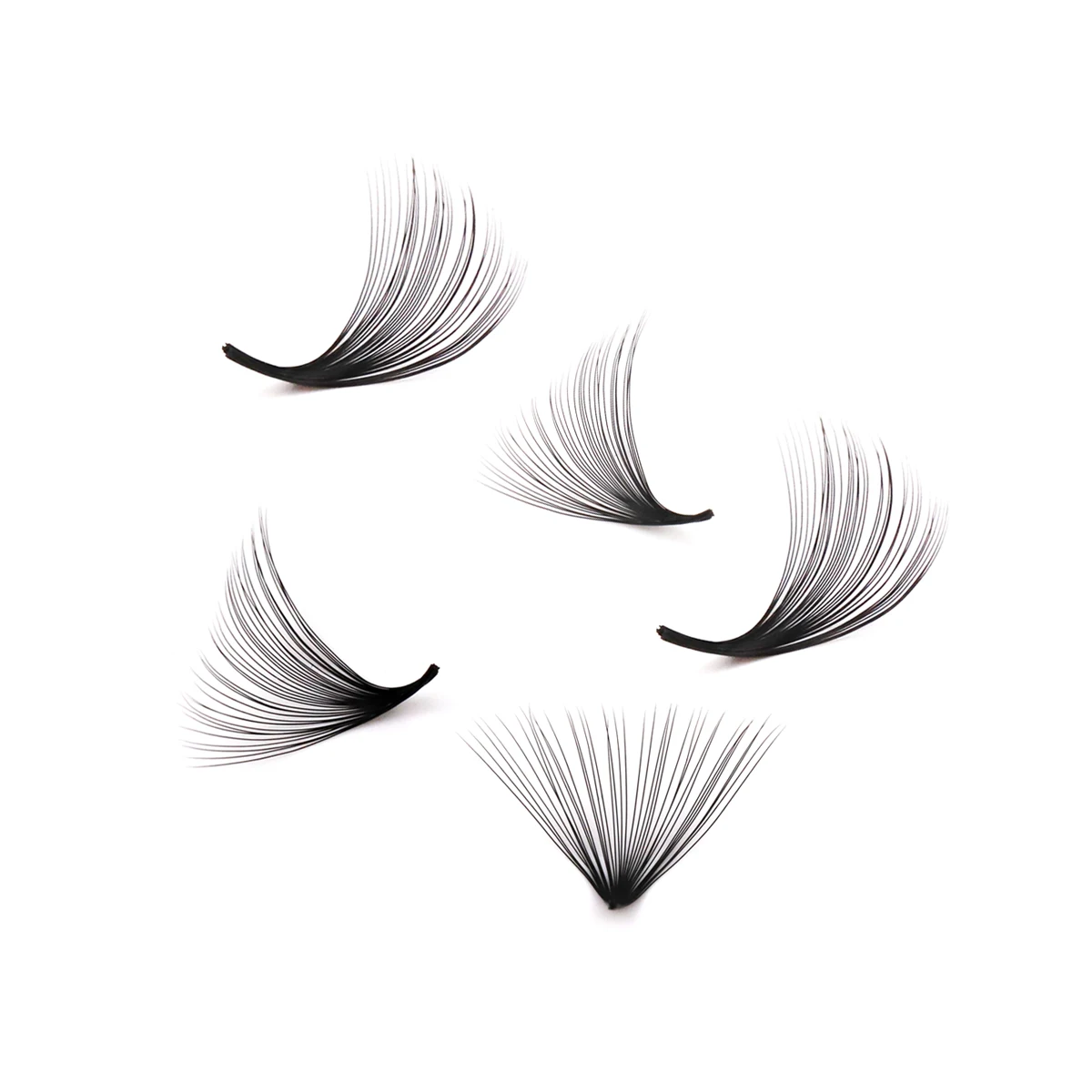 AGUUD 500 Fans Pointy Base Premode Loose Fans Professional Sharp Narrow Stem Premade Volume Fan Russian Volume Eyelash Extension