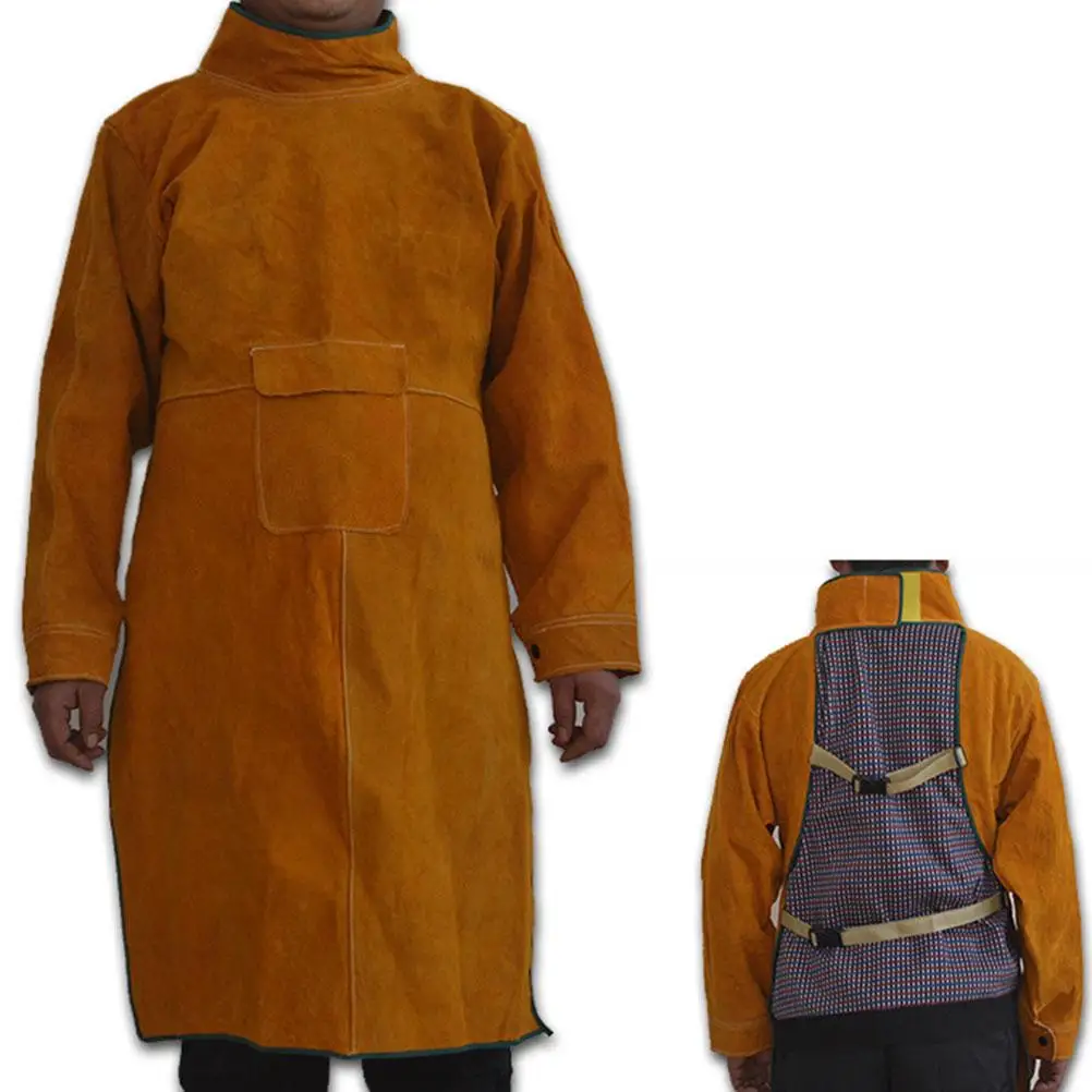 Welding Coat Clothes Protection Uniforms Protective Apron Clothing Work