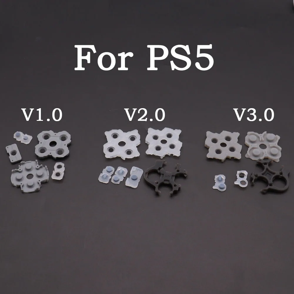 2-10set LR leitfähige Gummipads für PS5 V1 V2 V3 V1.0 2.0 3.0 Controller-Tasten, Kontakt-Silikon