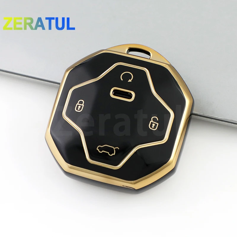 4 Buttons TPU Auto Accessories Fit For Chery Jetour T2 Traveler 2023 2024 Car Key Case Remote Control Protect Cover Keyless