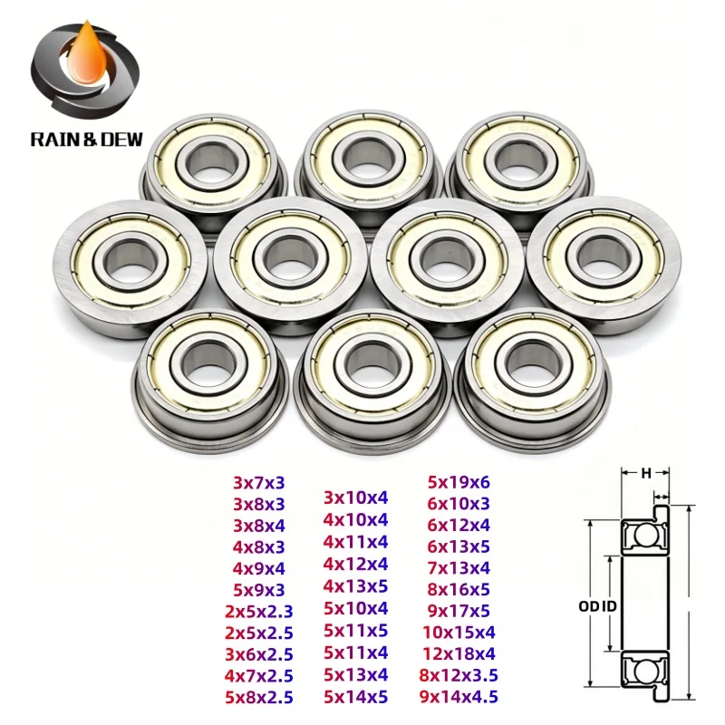 10-pecas-f693zz-3x8x4-mm-rolamento-flangeado-de-aco-com-blindagem-metalica-dupla-face-alta-versatilidade-abec-7-aplicavel-a-varias-impressoras-3d