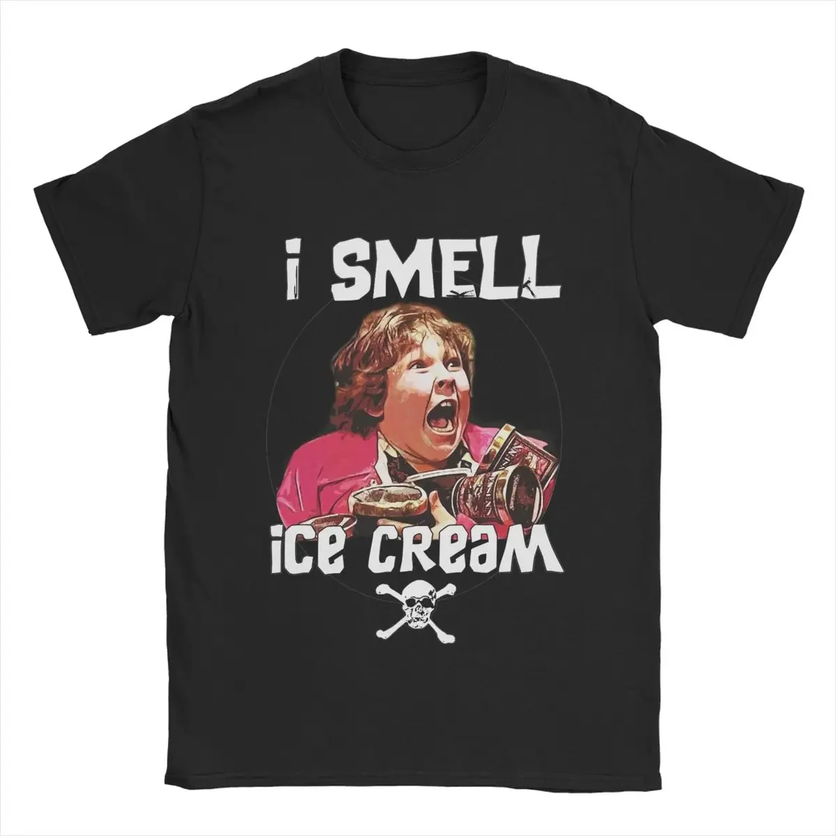 

I Smell Ice Cream Chunk Goonies Men T Shirts Creative Tee Shirt Short Sleeve Crew Neck T-Shirt Pure Cotton 4XL 5XL Tops