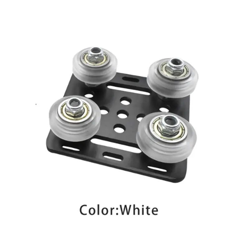 ABNL 4X 3D Printer Accessories 2020 V-Groove Aluminum Profile Pulley V-Slot Construction Gantry Plate Kit