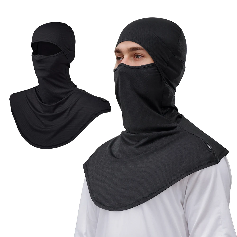 LONGLONG 2pcs Moisture Wicking Balaclava Full Face Mask UV Protection Breathable Motercycle Long Neck Covers for Men Women