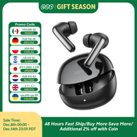 QCY MeloBuds N60 Wireless Bluetooth 6.0 Earphones Hybrid ANC Headphone LDAC Hi-Res Audio with Coaxial Dual Driver Earbuds 45Hrs