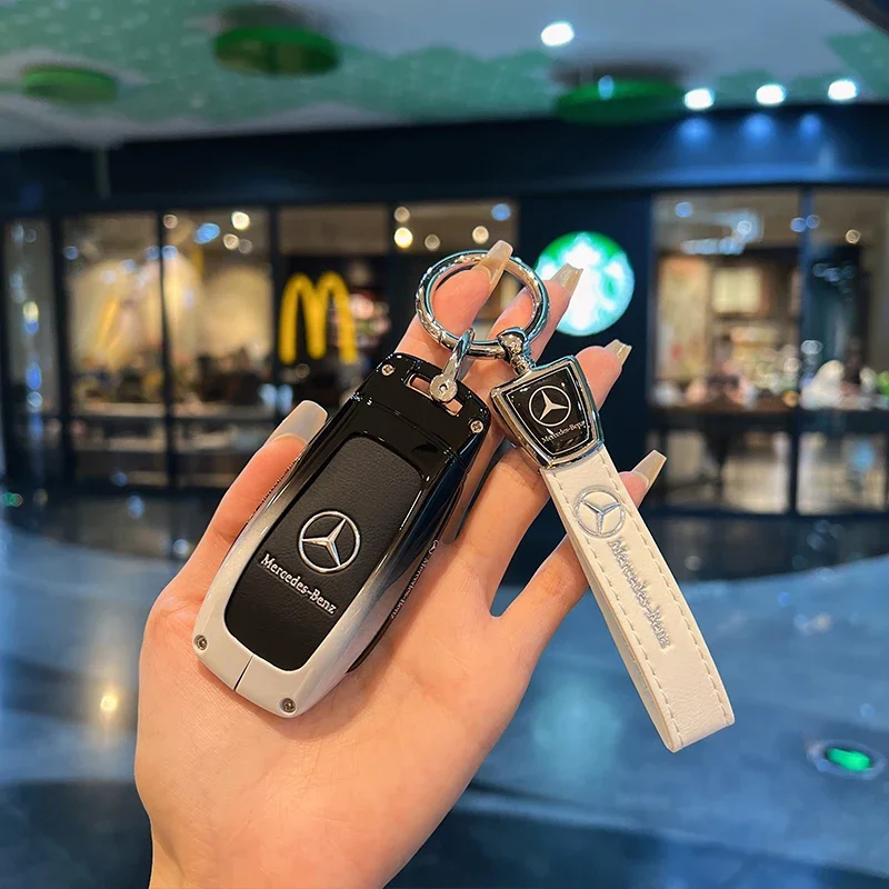 For Mercedes Benz A C E S G Class GLC CLE CLA GLB GLS W177 W205 W213 W222 X167 AMG Remote Car Key Case Cover Holder Keychain