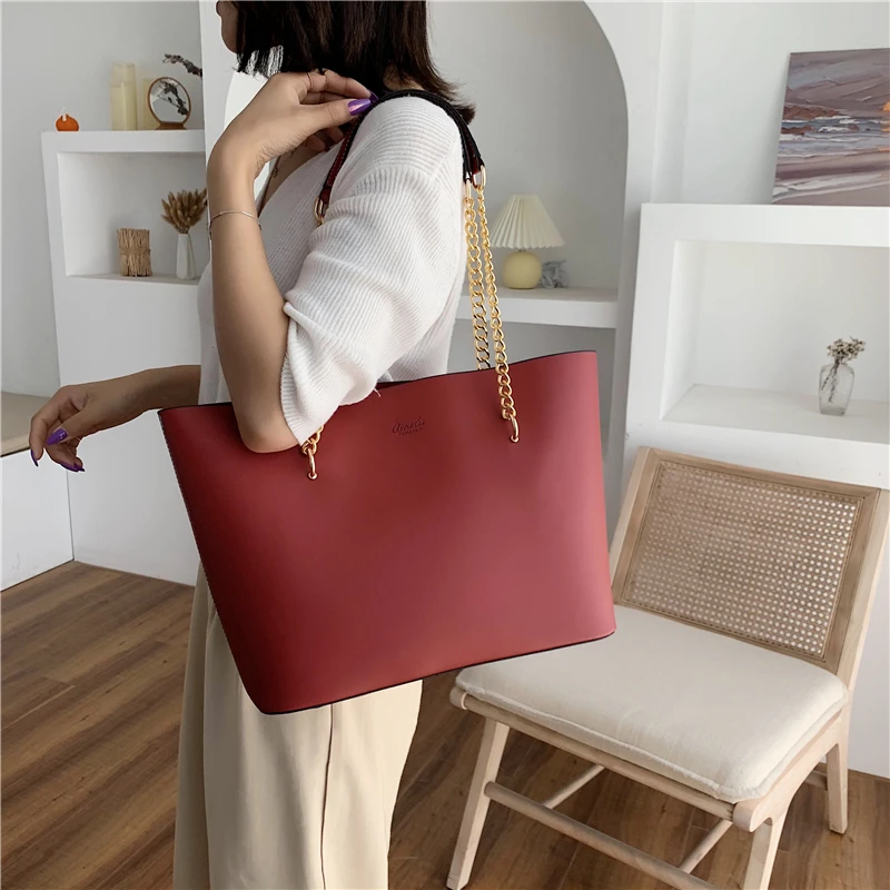 Bolsa casual feminina grande sacola de couro bolsas para senhoras nova elegante bolsa de ombro bolsas de luxo bolsas femininas designer sac