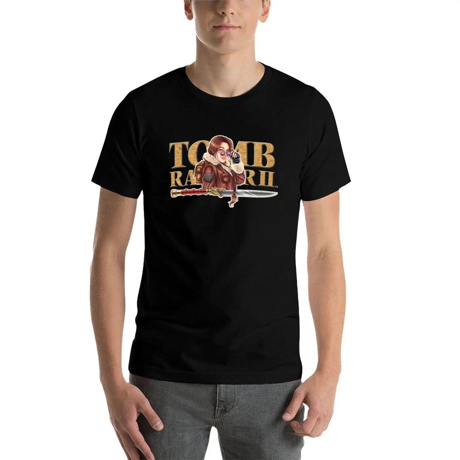 Tomb Raider 2 T-shirt magliette oversize uomo vestiti carini camicie larghe vestiti da uomo