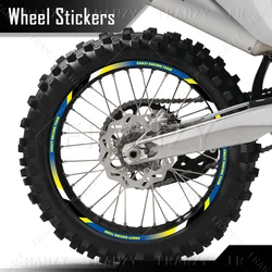 For Husqvarna 701 TC 125 250 FC450 FC250 FC350 FE TE Reflective Motorcycle Accessories Wheel Sticker Rim Decals Stripe Tape