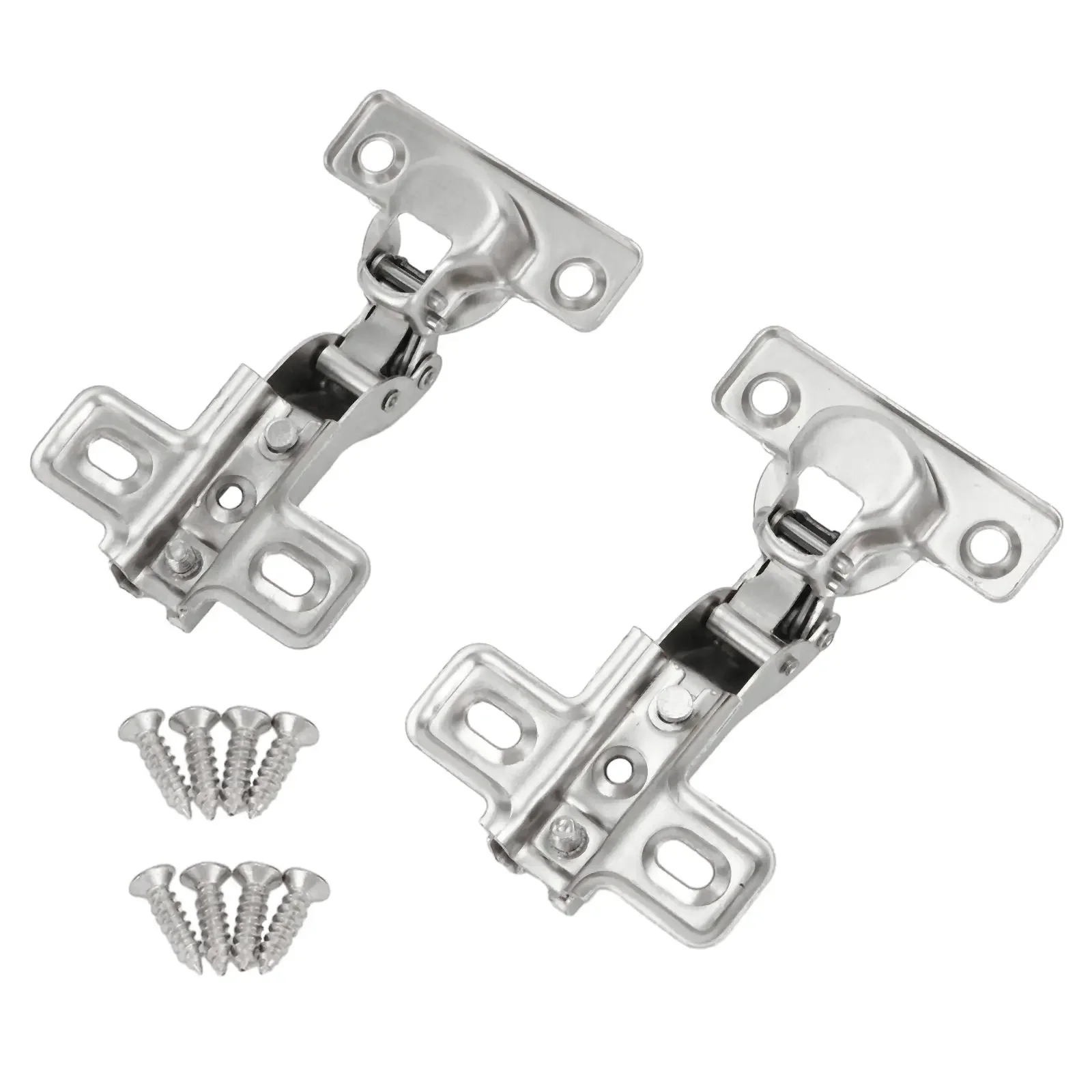 Repair Plate Hinge Cabinets Hydraulic Type Kit Non-fading 8.5*5.3cm Full Cover/half Cover/inline For Wardrobes