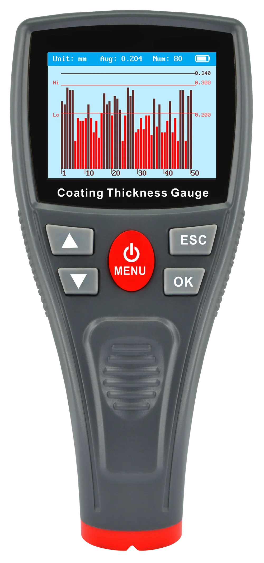 Digital LCD Automobile Film Measurement Range 0-1500um High-Precision Thickness Meter Car Paint Coating Thickness Tester Gauge