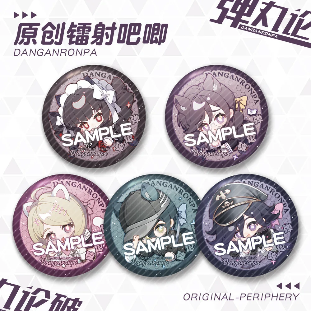 

Anime Danganronpa Badge Brooch Pin Kokichi Oma Saihara Shuichi Clothes Backpack Decoration Lapel Personalized Chest Tag