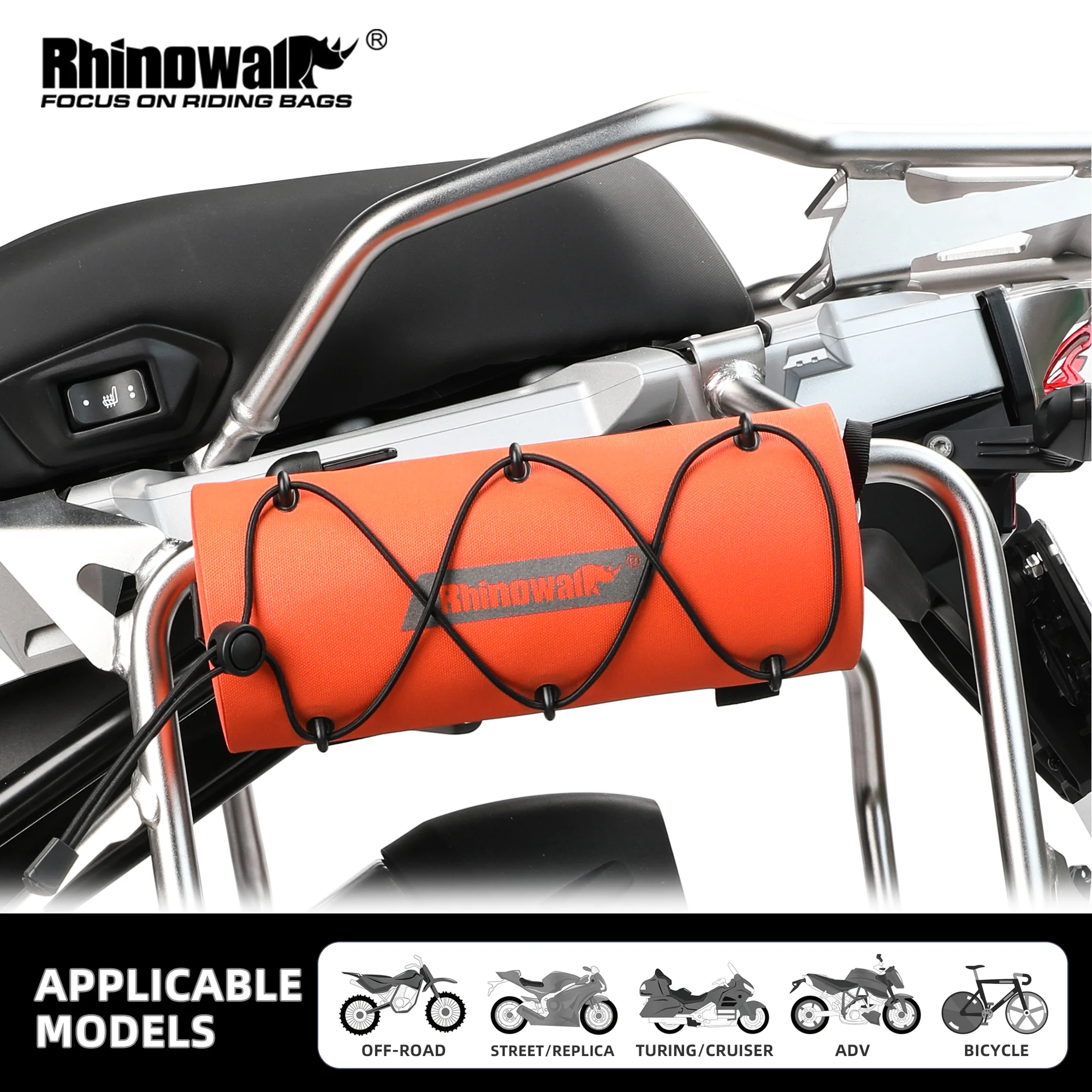 

Rhinowalk Motorcycle Saddle Bag 100%Waterproof Motorbike Tank Fork Bag Motor Frame Crash Bars Bag Repair Tool Placement Case