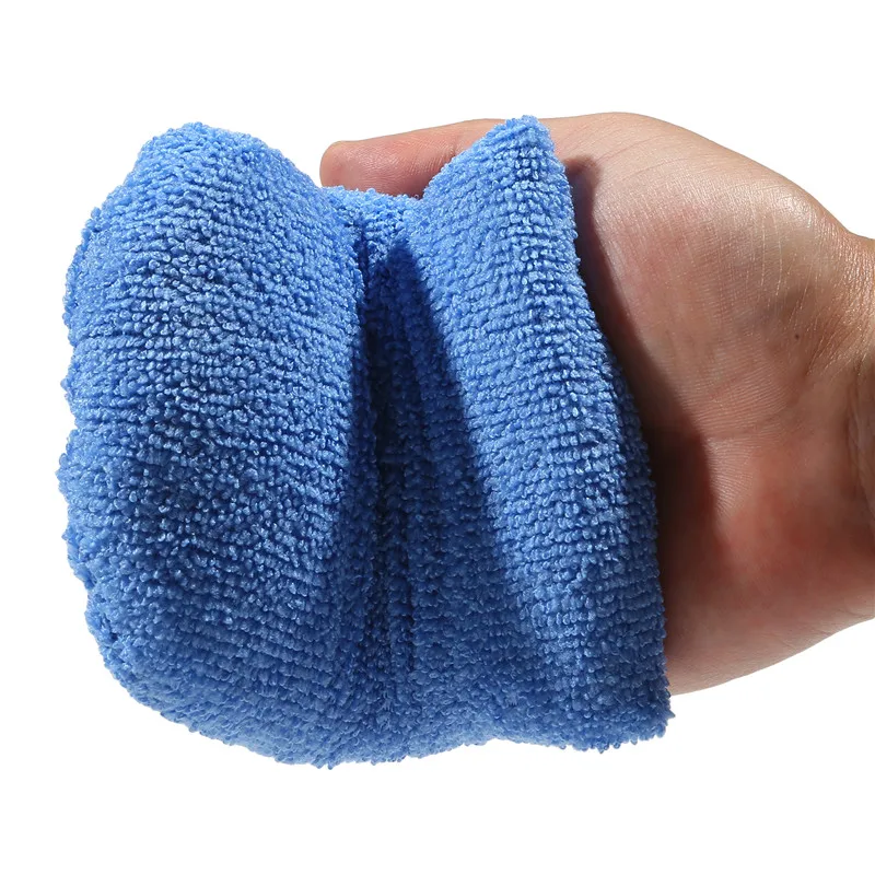 2pcs/6pcs Soft Microfiber Car Wax Applicator Mitts Polishing Sponge Wax Foam Applicator Pad For Car Cleaning Auto Detailing