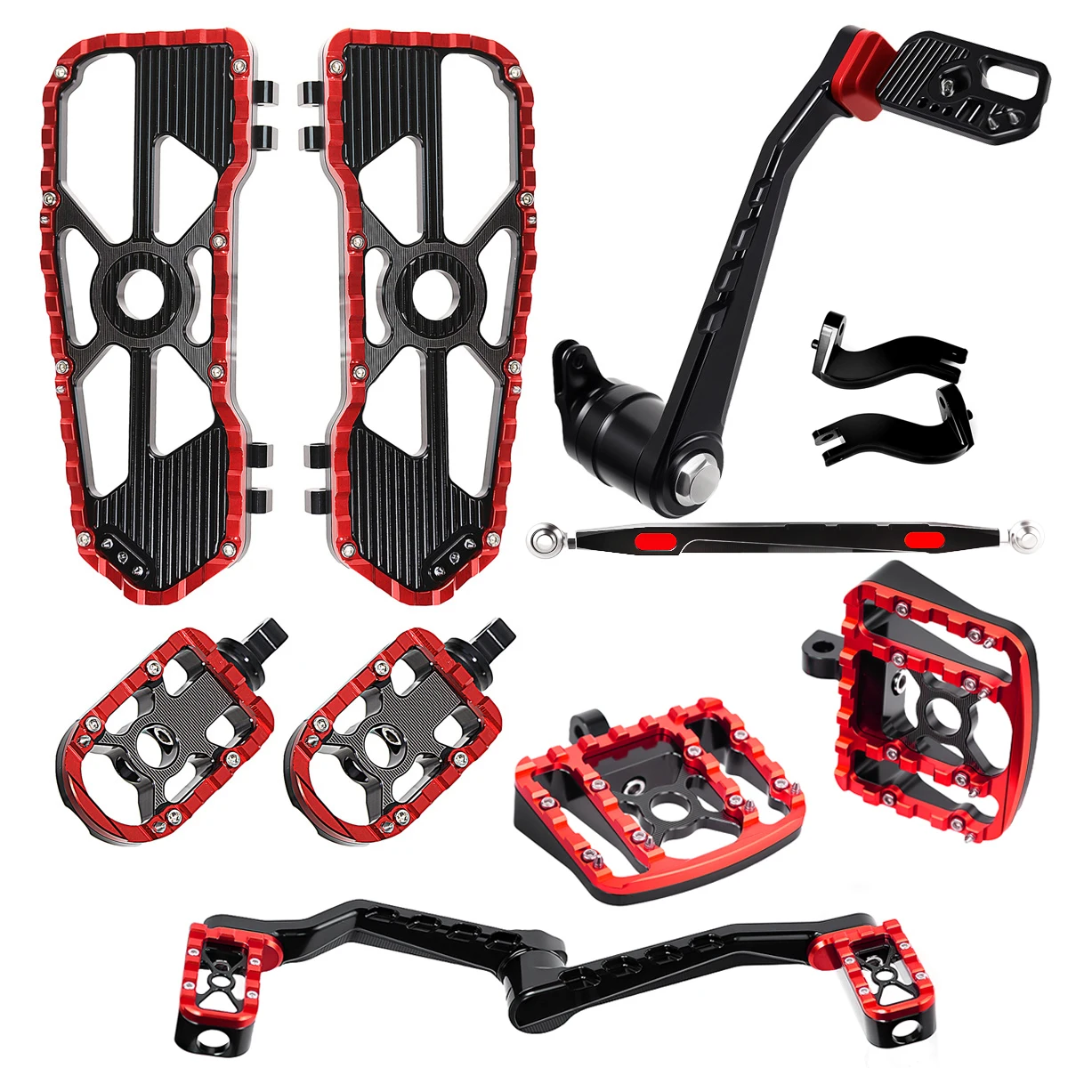 Front Rear Floorboards Footpeg Shifter Brake Arm Lever Kits For Harley Touring Street Road Glide FLHX FLHR FLTR 2014-2025