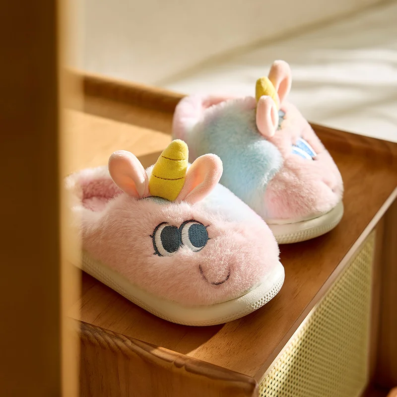 

Веселые зимние детские хлопковые тапочки Марио, домашние детские домашние тапочки с героями мультфильмов