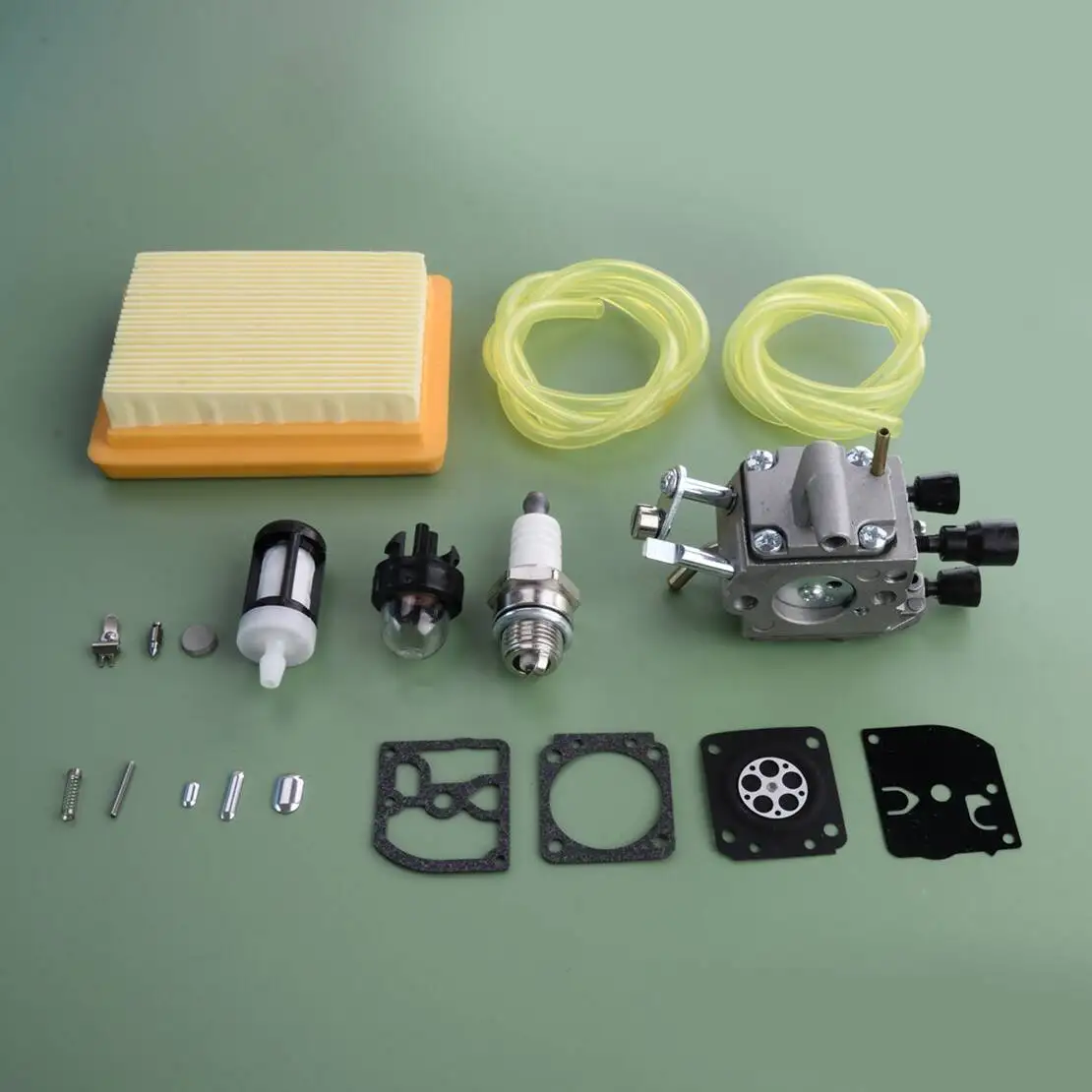 120 4134 141 0300 Carburetor Air Fuel Filter Spark Plug Kit C1Q-S34H 4128 Fit For Stihl SP400 SP450 FS400 FS450 FS480
