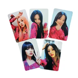 KPOP 5pcs/set (G)I-DLE Album I NEVER DIE Photocard Double-sided LOMO Cards Mi Yeon Minnie So-yeon YUQI Yeh Shuhua Postcard Gift