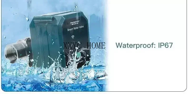 

FrankEver WIFI Smart Water Timer Wireless Water Valve Remote Control Smart Automatic Watering Works with Alexa Google Home Tuya