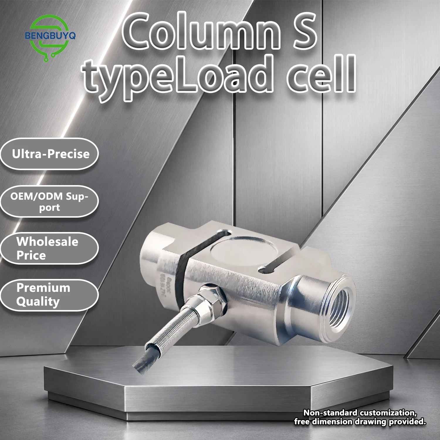 ZB1 Load Cell, 0-2T Capacity, 1.0-2.0 ±0.05mV/V Output, IP66 Protection, Stainless Steel Construction, -20°C to 70°C Temp Range