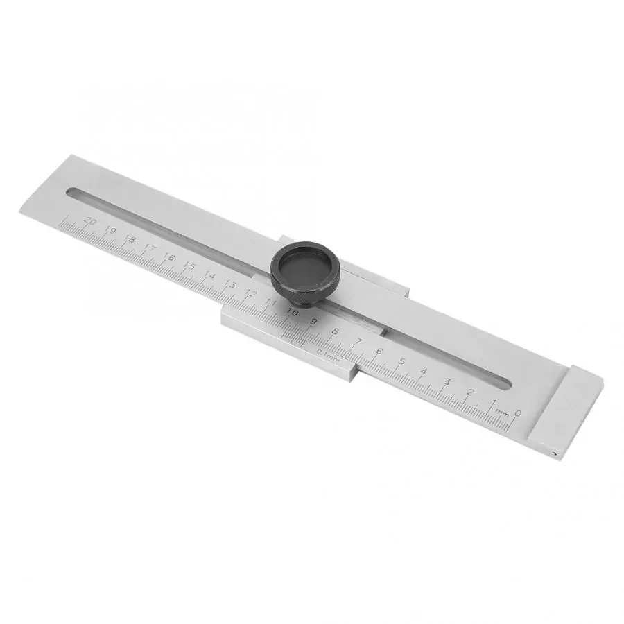 200/250/300MM Carbon steel Parallel Ruler Marker Gauge Precise Sliding Line Ruler Durable Straight Ruler for Woodworking