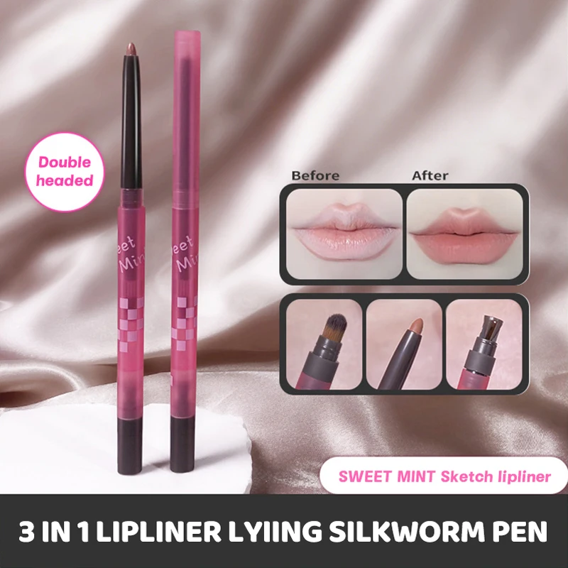 Il matita per labbra opaca leggera, dolce e morbida delinea la forma del labbro che dura, non facile da sbiadire, non toglie il trucco Liner per labbra nude