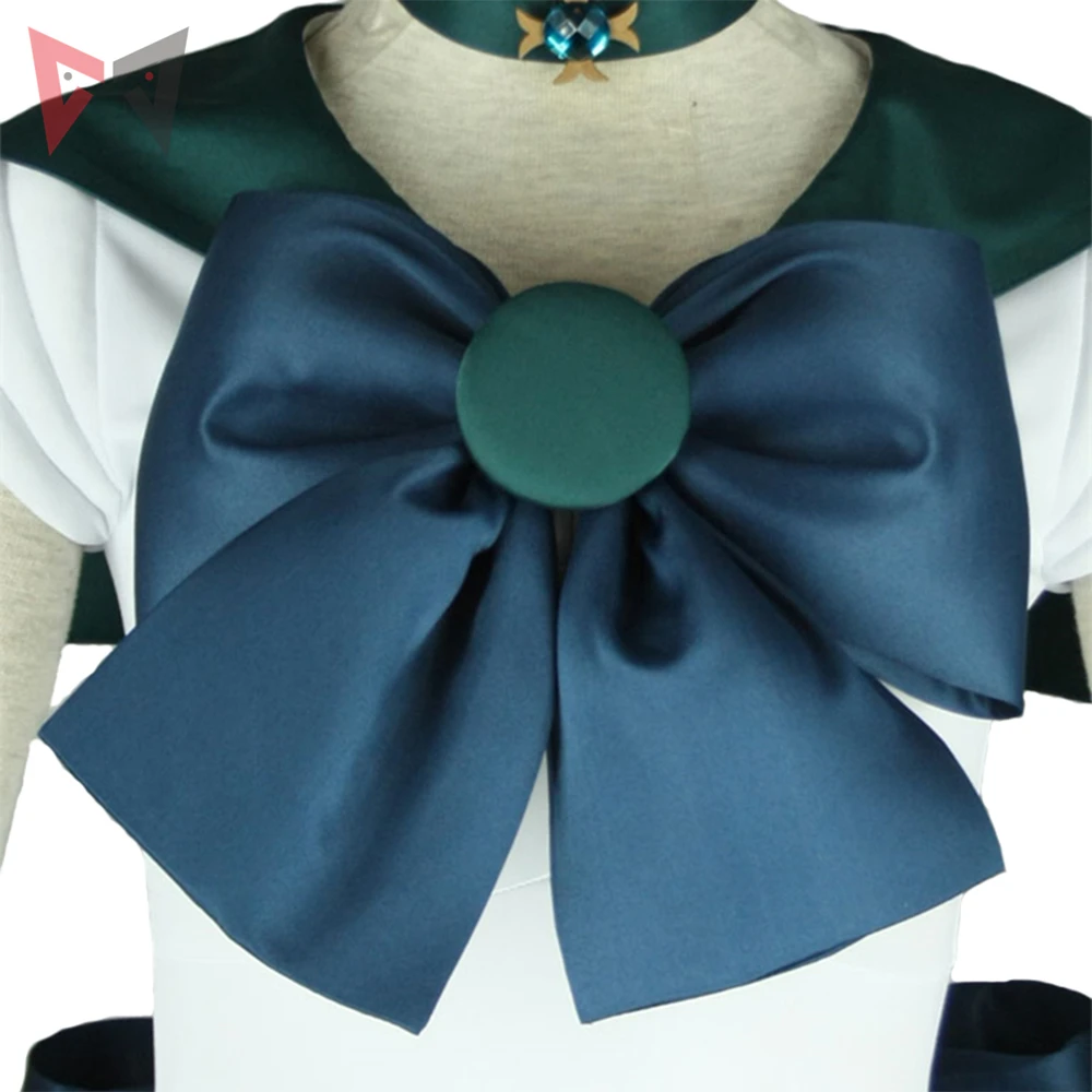 Anime Sailoring Neptunes Cosplay Costume Custom Made Michiru Kaioh  Dress Bows Gloves Headband For Child Adult Plus Size