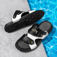 Summer High-Quality Handmade Two-Way Slippers Sandals Men's Shoes Lightweight Couple Style for Summer Breathable Comfortable