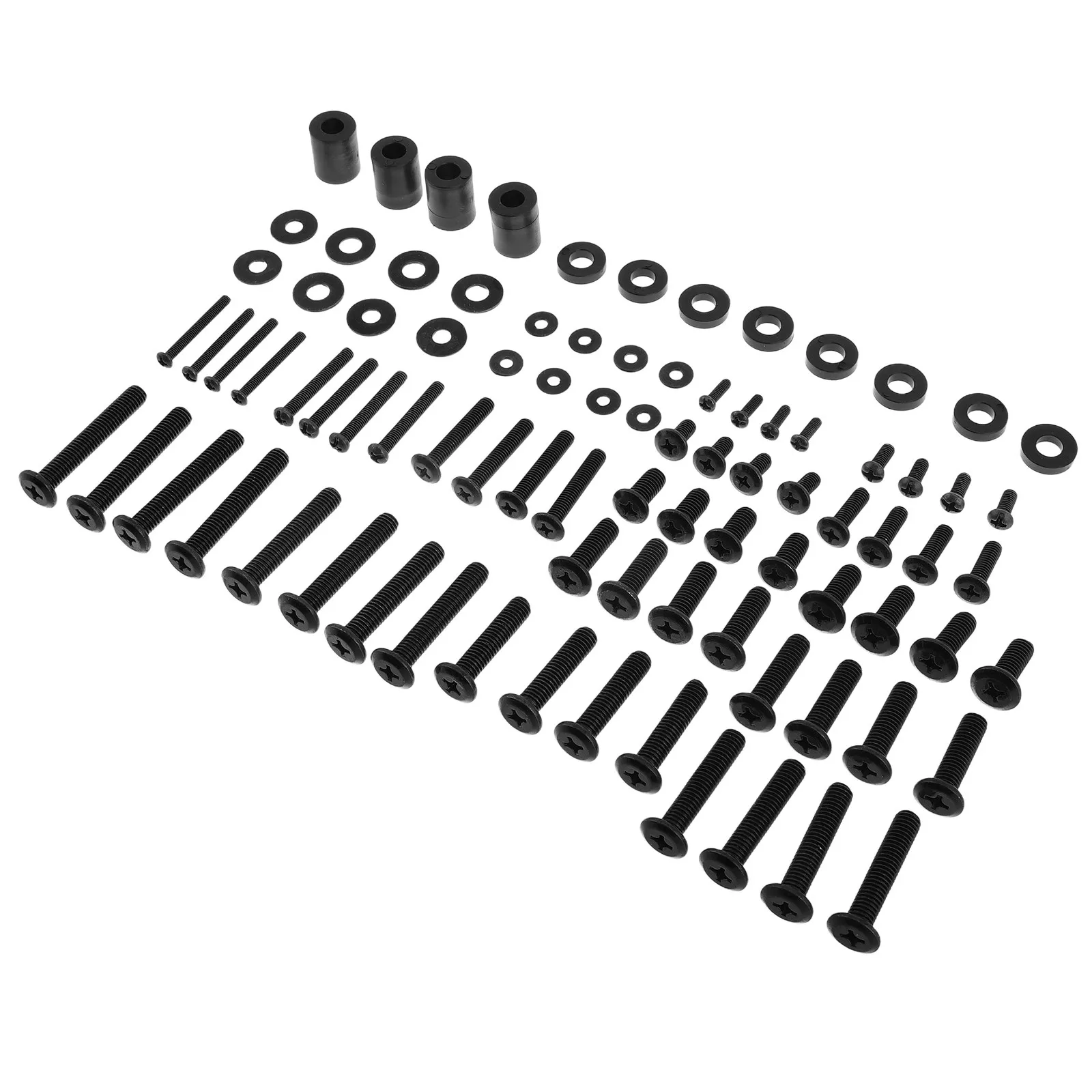 88Pcs TV Mounting Screw Kit Heavy Duty Metal Wall Installation Hardware Universal Compatibility for Home Office