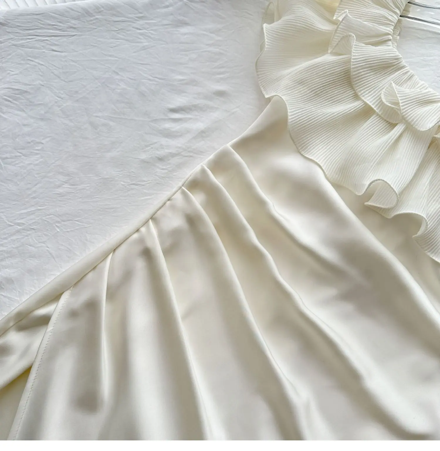 Elegante sem alças babados sereia vestido feminino verão estilo francês fino ajuste fora do ombro volta rendas festa vestido longo