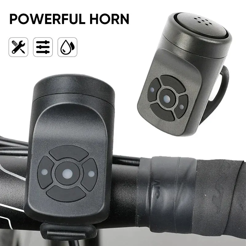 Bike Horn Electric Bicycle Bell Powerful Rechargeable Bicycle Bell Ring Horn Bells Cycle Safety Sound Alarm Bicycle Accessories