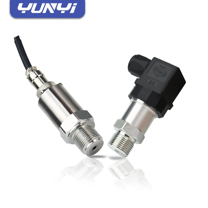 Industrial 4-20mA strain pressure sensor for liquid water gas pressure measurement.