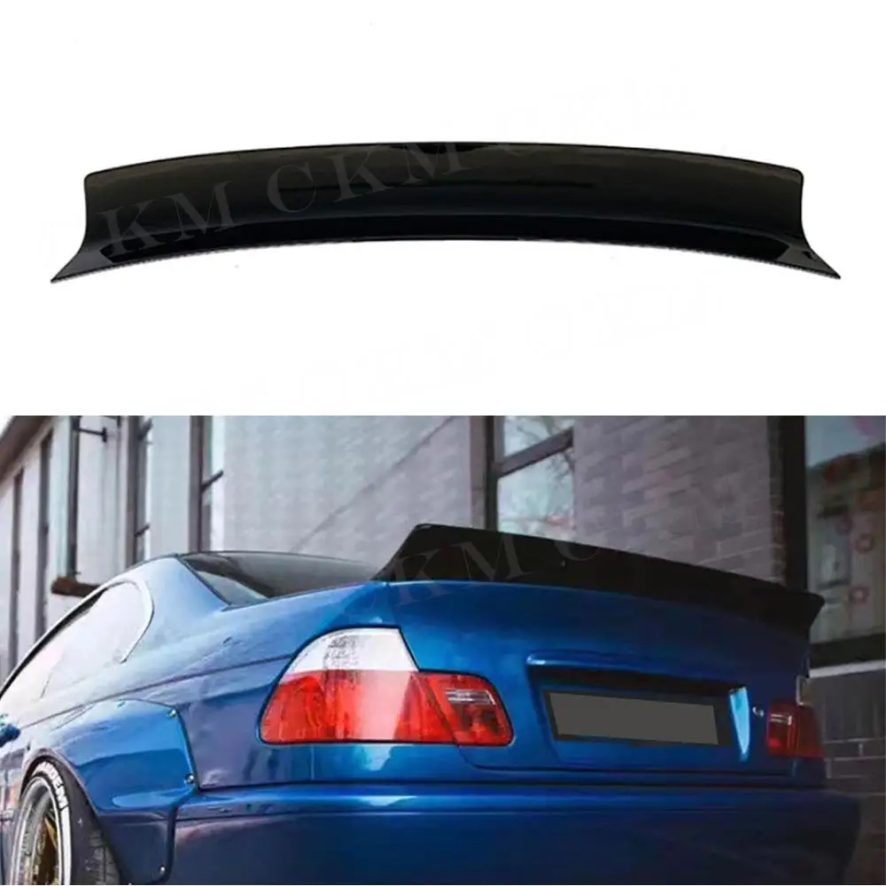 

for BMW 3 Series E46 1998-2004 Rear Trunk Duck Spoiler Lid Wing Carbon Fiber Rear Spoiler Add On Car Accessories